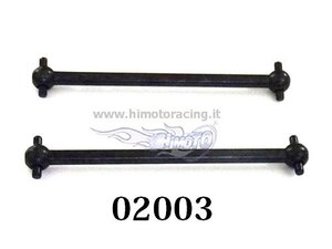 02003 Himoto 61 mm seitliche Antriebswellen (55 mm Radstand) für Modelle im Maßstab 1:10