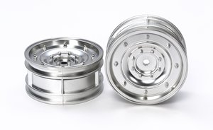 1:10 CC01 Dish-Felgen Silber matt(2)Os+2 - 300054737 - TAMIYA