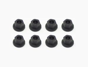 500137 Kunststoffmutter mit Flansch M3