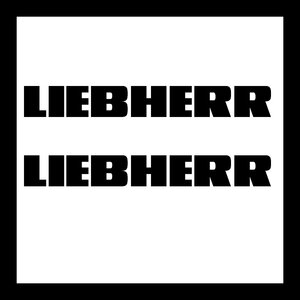 1401-002 Liebherr logo (2) 50 mm Schwarz MAGOM