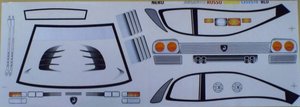DEC320 - Decal LAMBORGHINI DIABLO - Delta PLastik 1:10