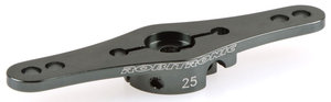 R17019G - Aluminium Servo Doppel Arm 25Z (1-Ebene) Grau - Robitronic
