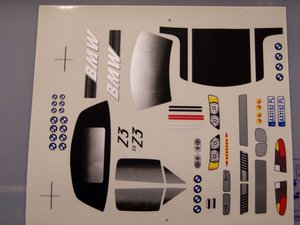 DEC326B -Decal BMW Z3 - Delta Plastik 1:10
