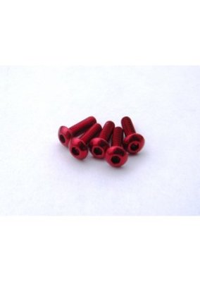 HS-69628 HIRO SEIKO ALLOY HEX SOCKET BUTTON HEAD SCREW M3X8 [RED]