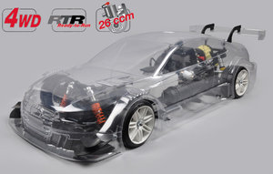 154159R 4WD 530 RTR Chassis + Kar. Audi RS5 - FG