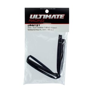 UR46121 - Ultimate RC Schrumpfschlauch 3mm (50cm) schwarz Heat Shrink Tubing