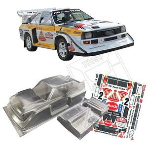 TC089 Team C Quattro S1 Rally Klarer Body Mit Aufkleber Für 1/10 Skala