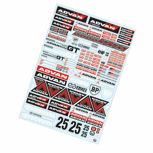 TC903 Team C 1/10 Advan Decal Sticker A4