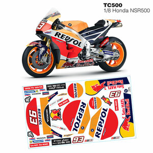 TC500Repsol 1/8 Honda Repsol DECAL SET - TEAM C