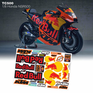 TC500KTM 1/8 Bike KTM DECAL SET - TEAM C