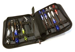 16pcs Competition Tool Set MIT Carrying Bag for 1/8 & 1/10 Size Monster Truck C26094