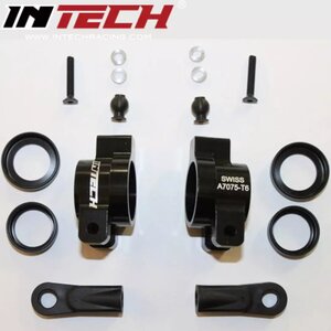 INTECH Racing 350025 Aluminum Steering Hubs Block (2) ERSC-10 BR-6 BR-6E Upgrade