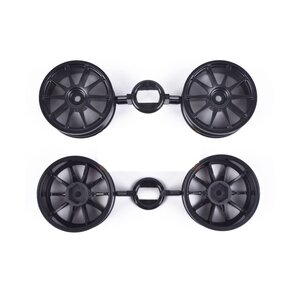 19335728 Felgen (4) Raybrig NSX Concept 24mm schwarz - TAMIYA