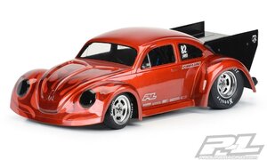 3558-00 VOLKSWAGEN DRAG BUG KARO KLAR 1:10 FÜR LOSI 22S DRAG + SLASH 2WD DRAG CAR + AE DR10 LEXAN KLAR