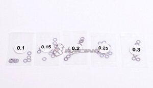 3RAC-SW03/V2 3Racing Stahl 3mm Shim Spacer 0,1/0,15/0,2/0,25/0,3 Dick (je 10)