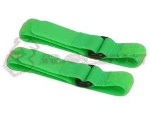 3RAC-BB02/FG 3Racing Long Battery Straps (27cm) - Neon Green