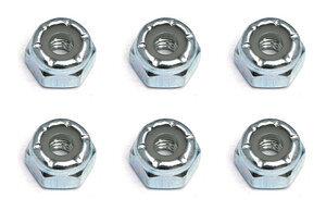 6952 Team Associated Locknuts, 8-32, steel