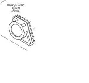 79621 Bearing Holders Rear links / rechts CORALLY