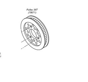 79671 Front Spool Riemenrad 36T CORALLY
