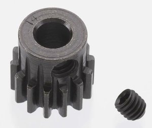 8614 - Extra Hart 14 tooth Blackened Stahl 32p Ritzel 5mm