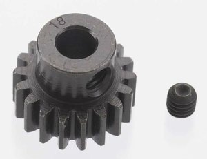 8618 - Extra Hart 18 tooth Blackened Stahl 32p Ritzel 5mm