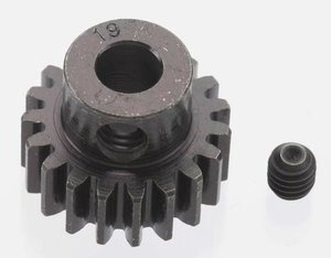 8619 - Extra Hart 19 tooth Blackened Stahl 32p Ritzel 5mm