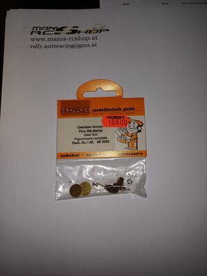 893062 Gear set BB- Servo Multiplex