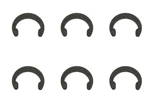 9882 Team Associated C-Clips, 3/16 in