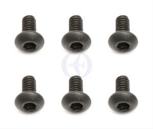 03031510 Schraube M2x4, ISK, Linsenkopf, Stahl, Schwarz u.A. Entlüftungs-Schraube \'\'BigBore\'\' Dämpfer & für TC5/6.1