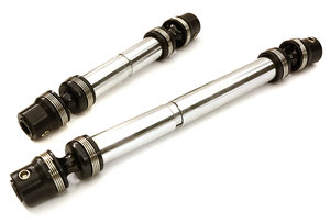 ALLOY MACHINED CENTER DRIVE SHAFTS FOR AXIAL 1/10 SCX10 II OBM-1345SILVER