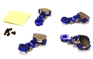 ALU T2 EINSTELLBARE STEALTH BODY MOUNT SET FÜR 1/10 DRIFT, TOURENWAGEN C26282BLUE - INTEGY