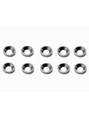 AM020043 Alu M4 Countersink Washer-Gray ARROWMAX