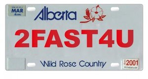 ATees Realistic Alberta Licence Plate (2FAST4U) For RC Cars - ATG10306