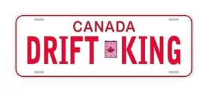 ATees Realistic Canada Licence Plate (DRIFTKING) For RC Cars - ATG10295