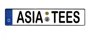 ATees Realistic Germany Licence Plate (ASIATEES) For RC Cars - ATG10325