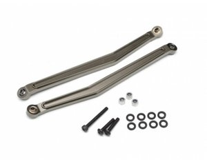 Aluminum Rear Upper Links - 1 Pair Gun Metal - BR648012GM - BOOM RACING