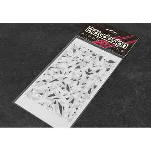 BDSTC-018 Bittydesign Vinyl Stencil - Camo Artic (A + B)