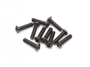 BRASBH3012/ST Boom Racing M3x12mm Round Head Self Tapping 12.9 Grade Nickel Plated Screws (10)