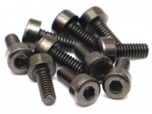 BRASCH2005 Boom Racing M2x5mm Socket Cap Screw 12.9 Grade Nickel Plated Screws (10)
