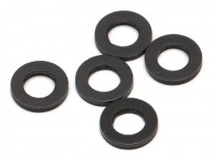 BRASSPD471/N Boom Racing D4x7x1 Nylon Spacer Black (5)