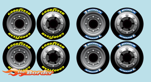 BRP Truck Tyre Decals for Touring Car Tyres - Michelin & GoodYear BRPD1221 - THE BORDER