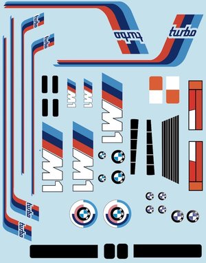 BRPD1527 - BMVV M1 Livery for 1/12 Car - THE BORDER