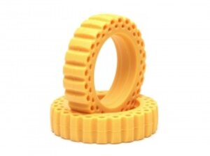 BRRM19393 Boom Racing Rock Monster YELLOW Silicone Tire Insert 3.31"x0.79" (84x20mm) for 1.9" Mud Terrain Trophy BR-T29A (2)