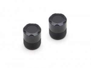 BRW780923 Boom Racing S100 Scale Center Wheel Hub Cap (2) Black (XT5 Series)