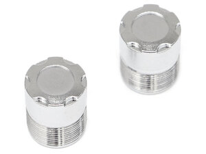 BRW780923PL Boom Racing S100 Scale Center Wheel Hub Cap (2) Platinum (XT5 Series)