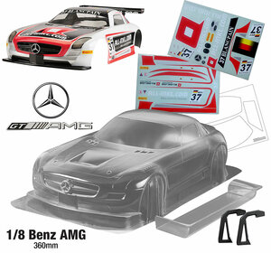 Benz AMG (360mm) TEAM C LEXAN KLAR