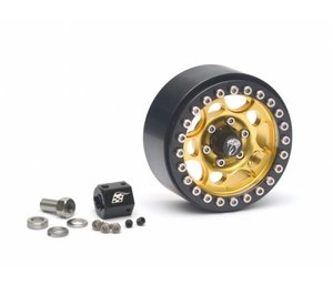 Boom Racing Sandstorm KRAIT™ 1.9 Aluminum Beadlock Wheel 1 Piece Spare Gold - BRW780901-1GD