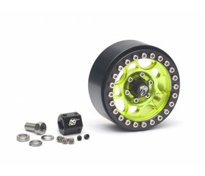 Boom Racing Sandstorm KRAIT™ 1.9 Aluminum Beadlock Wheel 1 Piece Spare Green - BRW780901-1G