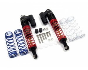 Boomerang™ Type PB Race Ready Aluminum Double Suspension Adjustable Piggyback Shocks / 105MM Black- BRDP105BK