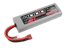 C-48230-D Team Corally - Power Racing 30C 4000 mAh 7,4V Competition Li-Po Battery Pack, Stick Hardcase 12Awg Wire T-Plug Connector